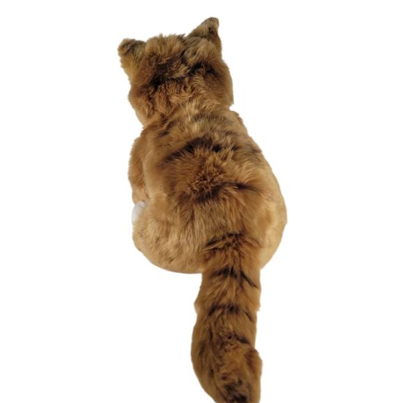 Realistic Maine Coon Cat Manny Realistic Plush Stuffed Animal Toy Brown White - Picture 15 of 16